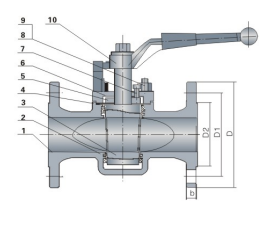 High-pressure floating ball valve