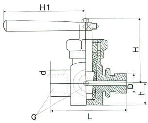 High-pressure floating ball valve